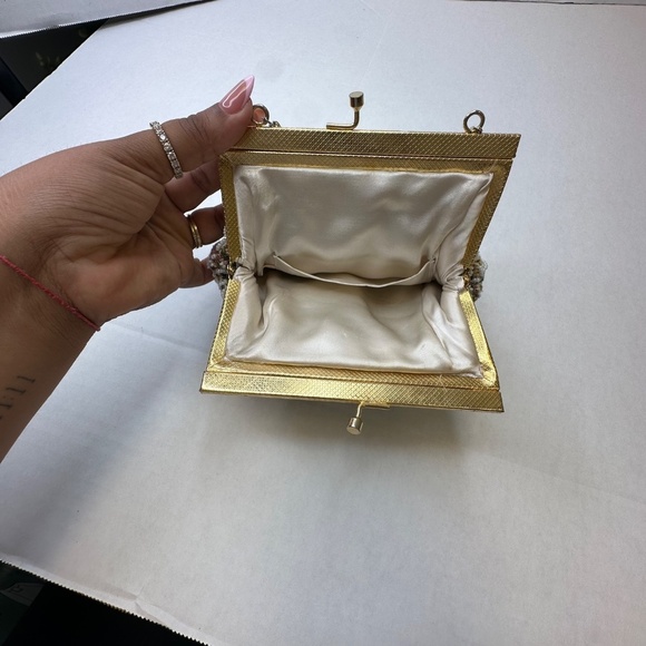 Vintage Handmade Tapestry Beaded Evening bag - Picture 6 of 11